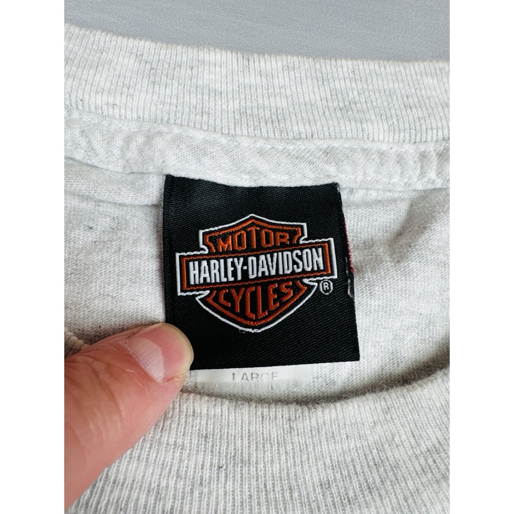 Harley Davidson Thunder Mountain T Shirt Loveland Colorado Pocket Logo L - Picture 11 of 12